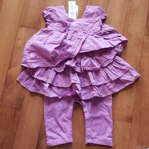 Gorgeous all in one dress and romper, 3-6mths